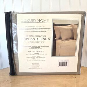 Luxury Home 1600 Series King Sheet Set Sage Green 6 Piece Microfiber NIP
